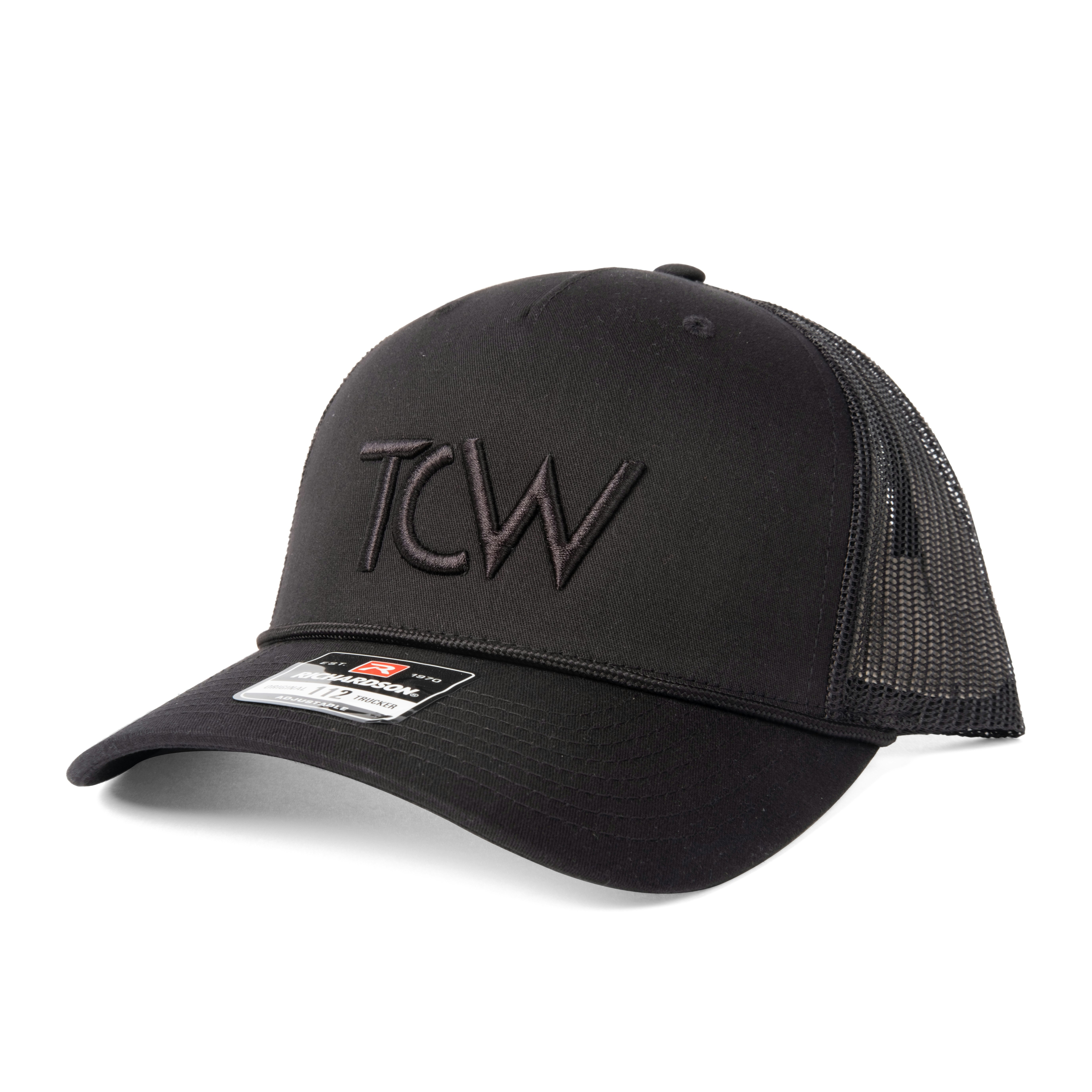 TCW Black-On-Black Snapback Cap - TCW Equipment